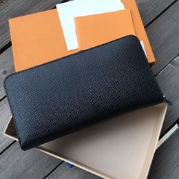 Women wallet purse woman fashion single zipper men women leather wallet lady ladies long purse with orange box card 60017 shi303J