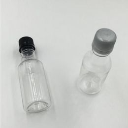 Mini Liquor Bottles 50ml Clear mini empty plastic Wine shot bottles (Black) Xqtbi