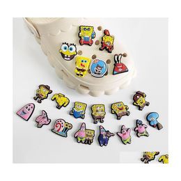 Shoe Parts Accessories Charms Wholesale Childhood Memories Good Friends Cartoon Croc Pvc Decoration Buckle So Dhc52