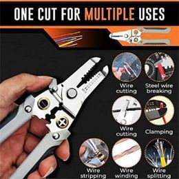 Tang Multifunctional Wire Splitting Pliers Wire Crimping Pliers Wire Pliers Terminal Stripping Tools Split Wire Winding Pliers