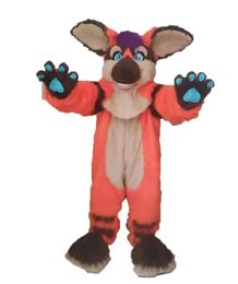 Kawaii Canidae Animal Fursuit Complete Light Red Huskky Dog Mascot Costumes Custom Multisizes Furry Fancy Suit