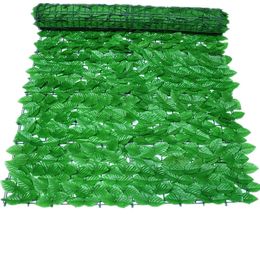 Faux Floral Greenery Faux Ivy Leaf Fence 300x50cm Artificial Hedges Panel Privacy Fence Screen for Outdoor Garden Patio Porch Deck Balcony Decoration 231127