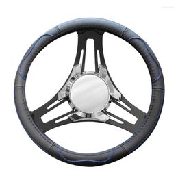 Steering Wheel Covers Car Cover Universal Round Protective Non Slip Leather Designed For 14 1/2 To 15inch 37 39cm