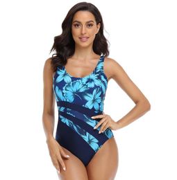 Classical Vintage Floral Designer Bikini Womens Swimwear Bikinis Backless Sexy One Piece Swimsuit