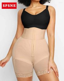 Women's Shapers 3 Boned Sculpt High Waist Booty Shorts Perfect Hip Ratio Original Colombian Girdles BuLifter Shaper With Zippers