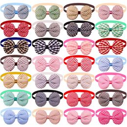 Accessories 50/100pcs Small Dog Cat Bow Tie Stripe Boy Dog Bowties Collar Dog Fashion Grooming Accessoreis Cute Dogs Supplies For Small Dogs