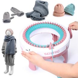 Knitting 22/40/48needles Hand Knitting Machine Smart Knitting Loom with Row Counter Scarf Sweater Hat Socks Adult Children Christmas Gift