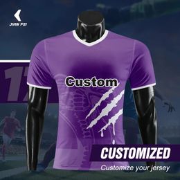 Other Sporting Goods Sublimation season soccer jersey football shirts Custom Breathable Quick Dry orange Soccer Shirts For Men WOX989 231128