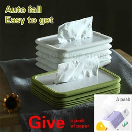 Organisation Tissue Box Foldable Silicone Storage Wet Holder Paper Baby Wipes Napkin Towel Dispenser Home Organiser Kitchen Compressible Box