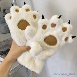 Children's Mittens Women Gloves Animals Glove Winter Fluffy Full Finger Gloves Keep Warm Lovely Soft Furry Mittens