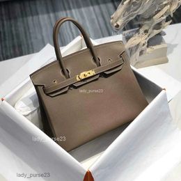 Bags Berkins Buckle Handbag Genuine Calfskin Thread Togo Leather Lychee Carrie Women's Bag O70I