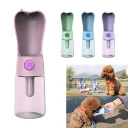 Feeding 250ml Pet Dog Cat Water Bottle Portable Feeder Bowl Food Dispenser Small Large Dogs Travel Drinking Cups Outdoor Pet Products