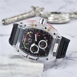 Watche Designer Watches RICHARDSMILLES Hengbolong Hot Selling Barrel Style Six Pin Fashion Cool Handsome Student Mens Womens A3RG