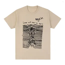 Men's T Shirts LOVE WILL TEAR US APART Joy Division Vintage T-shirt Unknown Pleasures Cotton Men Shirt Tee Tshirt Womens Tops