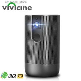 Projectors VIVICINE Upgraded Portable Android 7.1 Full HD 1080P 3D Home Theater Projector 1920x1080p Wifi LED Video Game Proyector Beamer Q231128