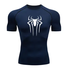 Mens t Shirts Sun Protection Sports Second Skin Running T-shirt Fitness Rashgarda Mma Long Sleeves Compression Shirt Workout Clothing