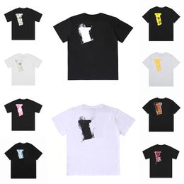 Tshirts Summer Mens T Shirts Women Designers Loose Tees Apparel Fashion Brand Tops Man S Shirt Luxurys Clothing Street Polos Shorts Sleeve Clothes 7S27