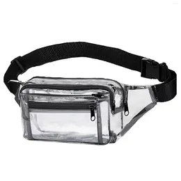 Waist Bags Women Fanny Pack Concert Phone Holder Hiking Outdoor Sports Camping Clear Waterproof PVC Running Festival Belt Bag Event