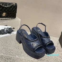 2023 Slippers Designer Cheques Texture Mules Slider Flip Flops Loafers sandal