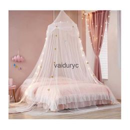 Crib Netting Summer Mosquito Net Hammock Round Dome Star Bed Canopy Bedroom Corner Decorative Princess netvaiduryc