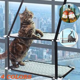 Mats MultiLayer Hanging Cat Bed Pet Cat Hammock Window Resting Seat Nest Climbing Frame for Kitten Bearing 25kg Cat Accessories