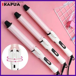 Curling Irons Rotating 25-28 mm Ceramic Electric Hair Curler 28mm Hair Curling Iron Big Curls Fashion Hair Style Tool Home Hair Salon curlers Q231128