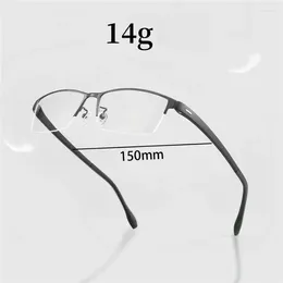 Sunglasses Rockjoy Oversized Men Reading Glasses 150mm Semi Rimless Eyeglasses Frame Male Business Half Rim Spectacles Hyeropia Presbyopia