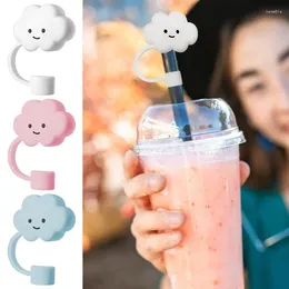 Bottles Straw Caps Covers Cute Cloud-Shaped Silicone Dust-Proof Tips Cover For Plug Durable