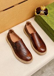 New 2023 Men Fashion Formal Party Dress Shoes Business Men's Genuine Leather High Quality Brand Casual Breathable Flats Size 38-45