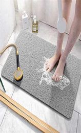 Shower mat Nonslip comfortable bathtub mat with drainage device PVC loofah waterproof floor mats for wet areas fast drying 21116290429
