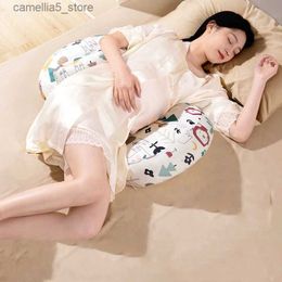 Maternity Pillows Adjustable Pregnant Woman Waist Side Sleeping Pillow Abdomen Supporting U-shaped Pillow During Pregnancy Side Sleeping Pillow Q231128