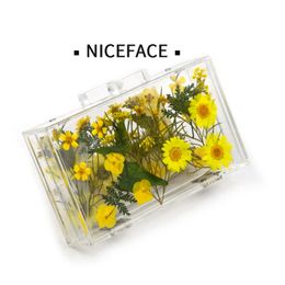 2023 Summer New Acrylic Transparent Wild Chrysanthemum Specimen Evening Bags Popular Ins Style Single Shoulder Cross-body Bag for Women
