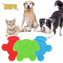Feeding Dog Licking Pad Silicone Pet Cat Slow Food Bowl with Suction Cup Training Feeding Pad Puppy Slow Food Device Snack Distribution