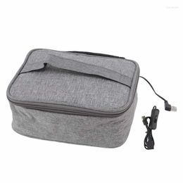 Dinnerware Sets Portable Lunch Box USB Heating Easy Cleaning Oxford Cloth Material Heated For Office Travel Gym School