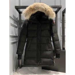 down jacket Parkas Doudoune Designer hoodie Goose Mid Length Version Puffer Jacket Winter Thick Warm Coats Womens Windproof Streetwear C1