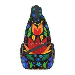 Duffel Bags Otomi Embroidery Chest Bag Modern With Zipper Mesh School Nice Gift Multi-Style