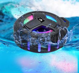 Kingone K218 Waterproof IP67 Bluetooth Stereo Speaker Floating bass loudspeaker outdoor sport subwoofer with Mic LED Light riding 7395197