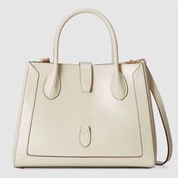 Top Quality Jackie 1961 Shoulder Bags Totes WOMEN Medium-sized White And Black Genuine Leather Handbags 649016300n