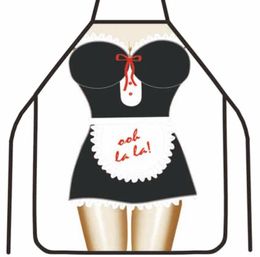 Cooking Kitchen Apron Christmas Sexy Funny Dinner Party Baking Apron BBQ Polyester Apron For Woman Men Cartoon Home Kitchen Tools 6405920