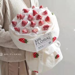 Packaging Paper 0.5*1.5m Flower Wrapping Cloth Lattice Florist Bouquet Craft DIY Korean Style Waterproof 231127