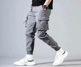 Hip Hop Men Pantalones Hombre High Street Kpop Casual Cargo Pants Many Pockets Joggers Modis Streetwear Trousers Harajuku For Men8243302