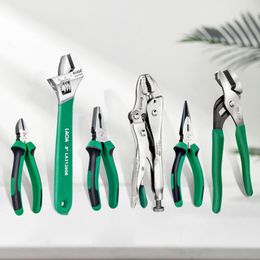 Tang LAOA Multifunctional Pliers Set Wire Cutters Needlenose/Diagonal/Locking Pliers Adjustable Wrench Water Pump Pliers