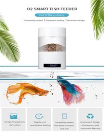 Planters Shyfish Smart Aquarium Fish Feeder Moistureproof Long Vacation Auto Dispenser Automatic Timing Easy Feeding Unit