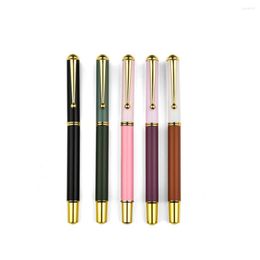 Style Metal Business Signature Pen Students Black Ink Gel 0.5mm For Kids Writing Stationery Gift School Office Supplies
