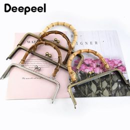 Bag Parts Accessories 1/2/5Pcs Deepeel 20/25cm Metal Purse Frame Handle Bags Kiss Clasp Sew Kit DIY Bag Framework Handbag Sewing Brackets Accessories 231128