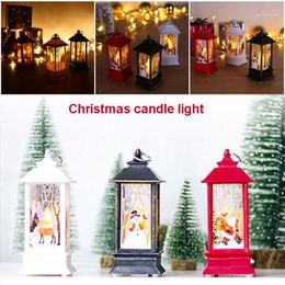 Christmas Decorations Flame Light Wooden Beautiful Street Lamp Home Decoration Creative Drop 1