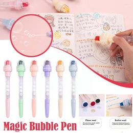 In 1 Seal Ballpoint Pen Children Toys Multi-function Bubble Gift For Boys Girls Roller Stamp O7F5