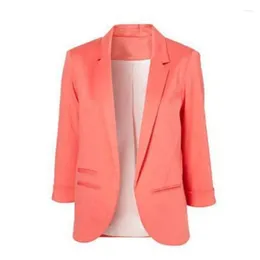 Women's Suits 2024 Candy Color Seven-point Sleeves Small Suit Commuter Models Slim Women Blazers