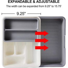 Organisation Cutlery Drawer Tray Expandable Adjustable Utensil Drawer for Kitchen Utensil Organiser MultiPurpose Storage for Kitchen