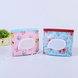 Storage Bags 6pcs Portable Baby Wet Wipes Box Container Eco-friendly Easy-carry Cosmetic Cleaning Bag